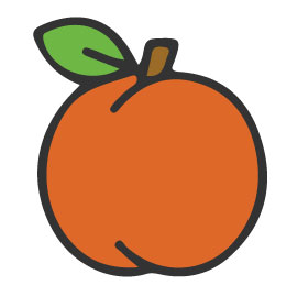 liofilizirana breskev - ikona - liofilizirano sadje