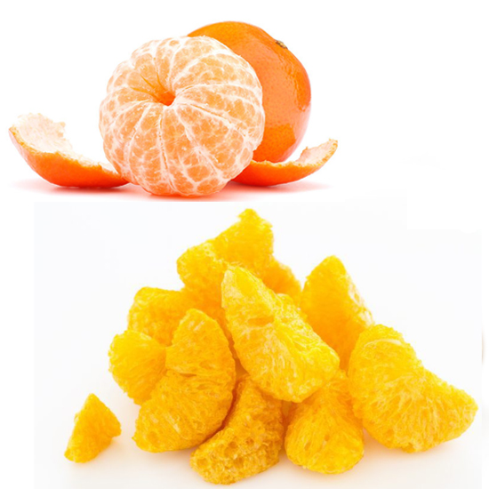 liofilizirano sadje  - liofilizirane mandarine